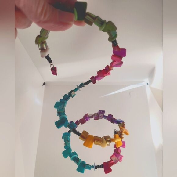 Multicolor Beaded Stone Arm Cuff - Picture 1 of 4